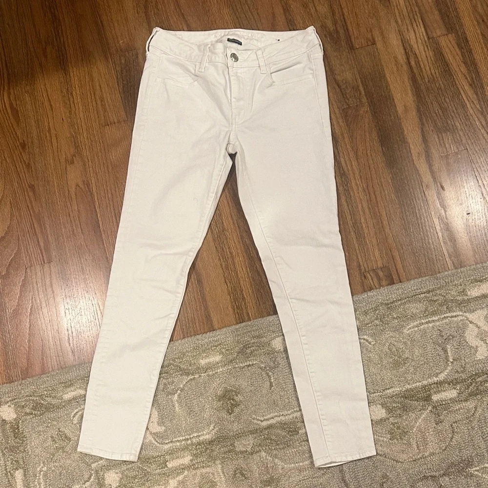 American Eagle Outfitters White Skinny Jeans - Picture 1 of 4